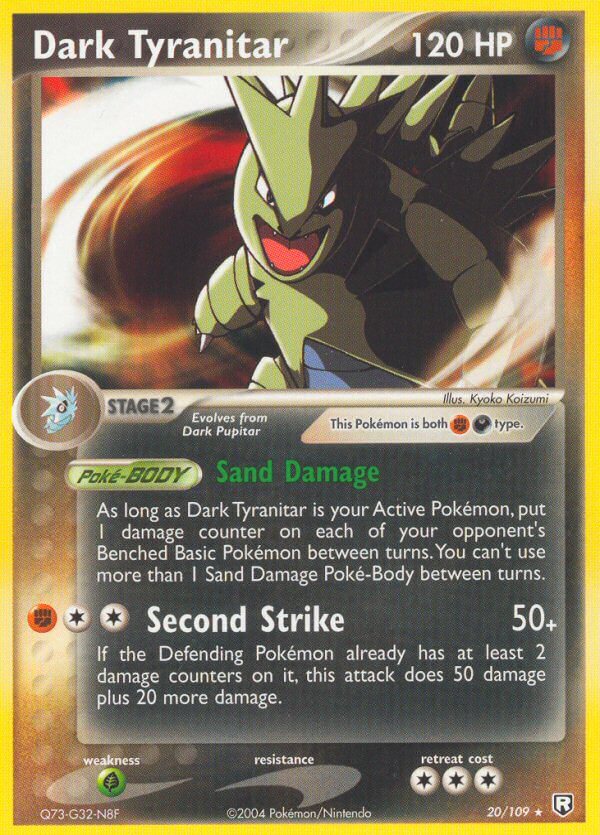 Dark Tyranitar (20/109) (Theme Deck Exclusive) [EX: Team Rocket Returns] | Golgari Games