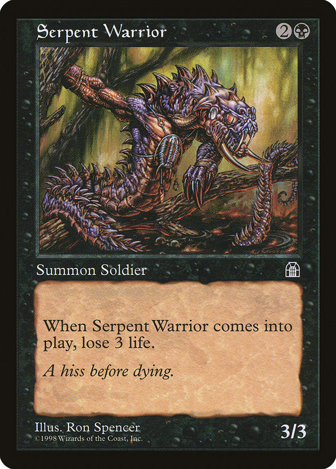 Serpent Warrior [Stronghold] | Golgari Games