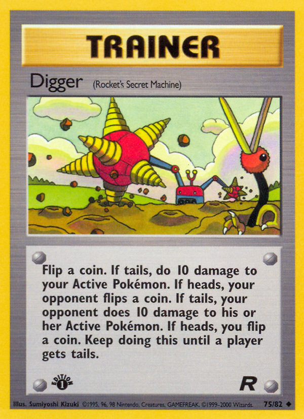 Digger (75/82) [Team Rocket 1st Edition] | Golgari Games