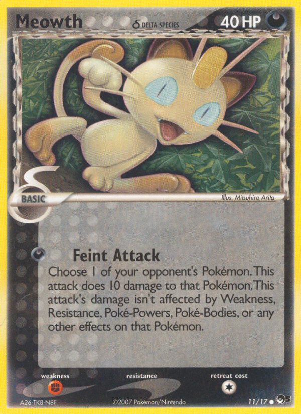 Meowth (11/17) (Delta Species) [POP Series 5] | Golgari Games