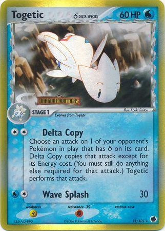 Togetic (11/101) (Delta Species) (Stamped) [EX: Dragon Frontiers] | Golgari Games