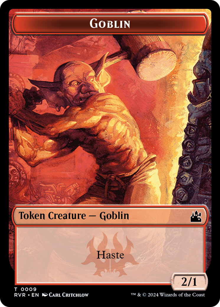 Spirit (0018) // Goblin (0009) Double-Sided Token [Ravnica Remastered Tokens] | Golgari Games