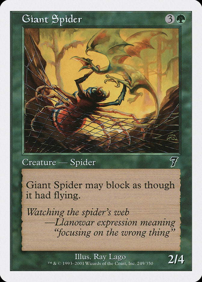 Giant Spider [Seventh Edition] | Golgari Games