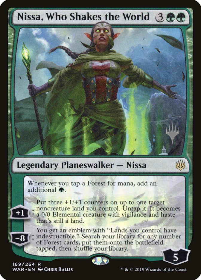 Nissa, Who Shakes the World (Promo Pack) [War of the Spark Promos] | Golgari Games