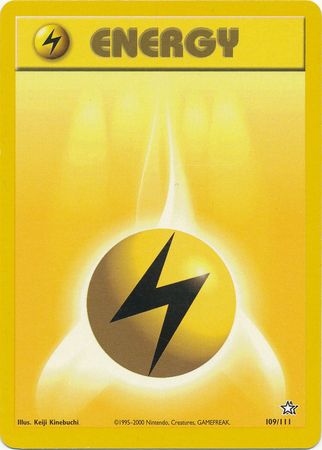 Lightning Energy (109/111) [Neo Genesis Unlimited] | Golgari Games