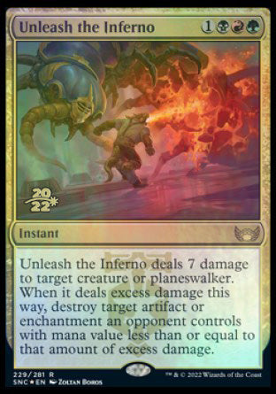 Unleash the Inferno [Streets of New Capenna Prerelease Promos] | Golgari Games