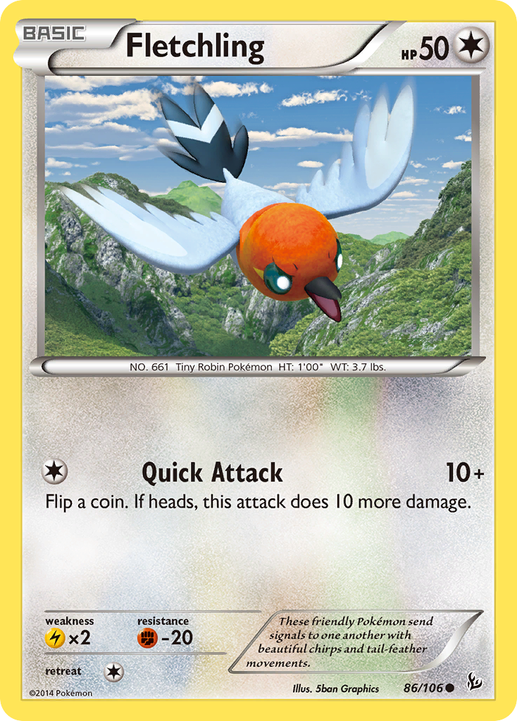 Fletchling (86/106) [XY: Flashfire] | Golgari Games