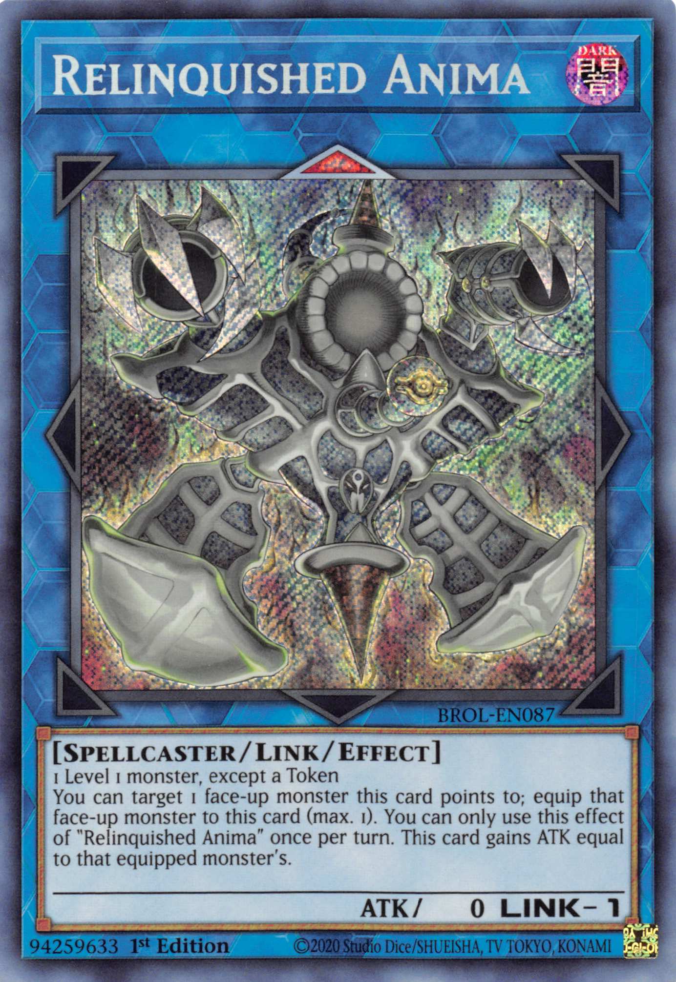Relinquished Anima [BROL-EN087] Secret Rare | Local Legends