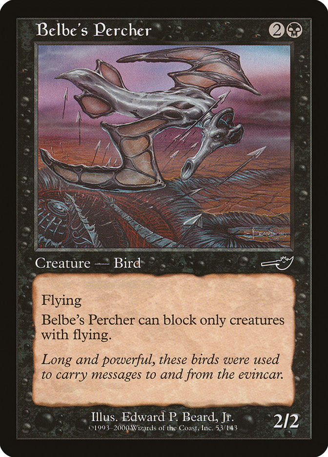 Belbe's Percher [Nemesis] | Golgari Games