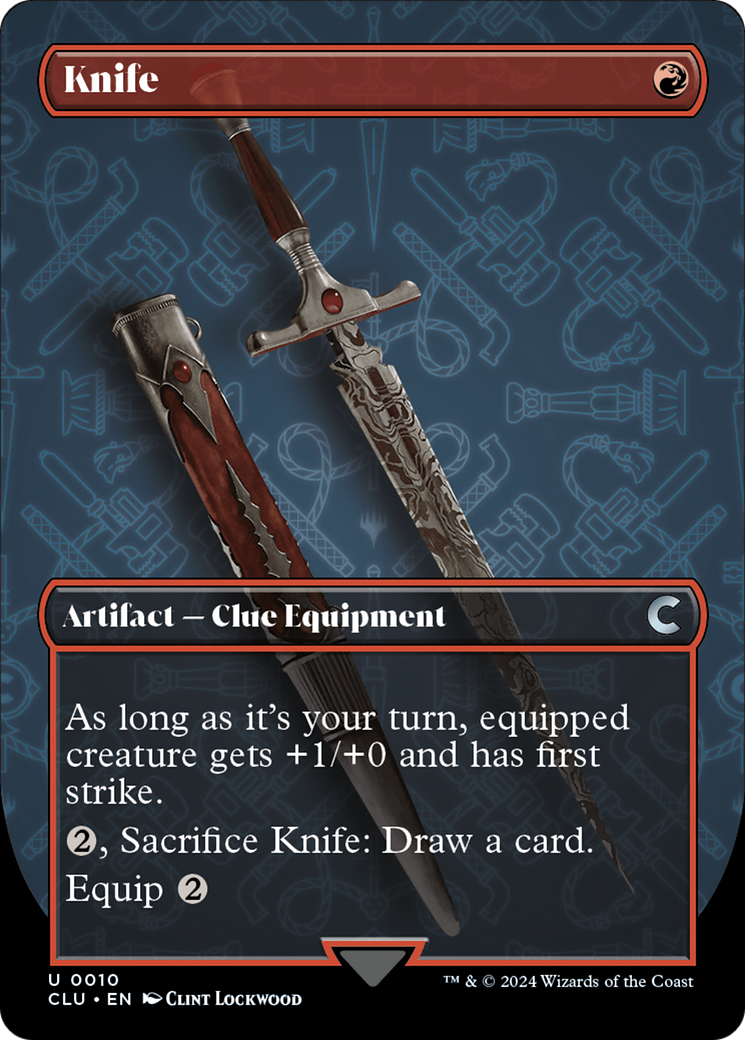 Knife (Borderless) [Ravnica: Clue Edition] | Local Legends
