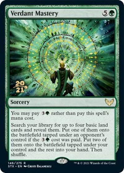 Verdant Mastery [Strixhaven: School of Mages Prerelease Promos] | Golgari Games