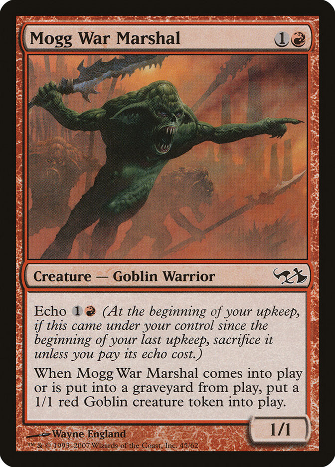 Mogg War Marshal [Duel Decks: Elves vs. Goblins] | Local Legends