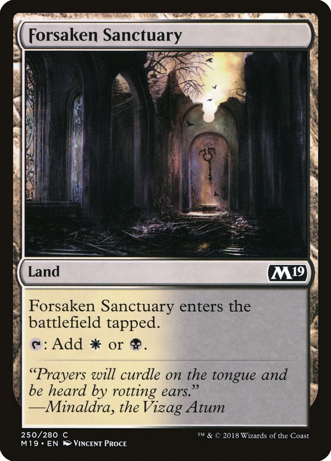 Forsaken Sanctuary [Core Set 2019] | Local Legends