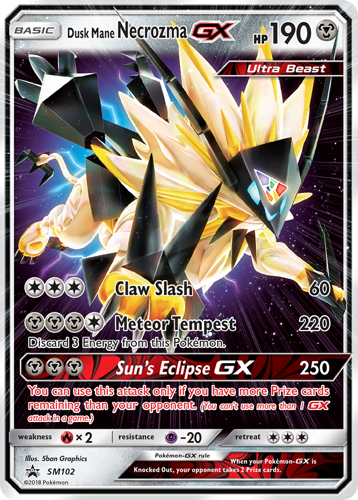 Dusk Mane Necrozma GX (SM102) [Sun & Moon: Black Star Promos] | Golgari Games