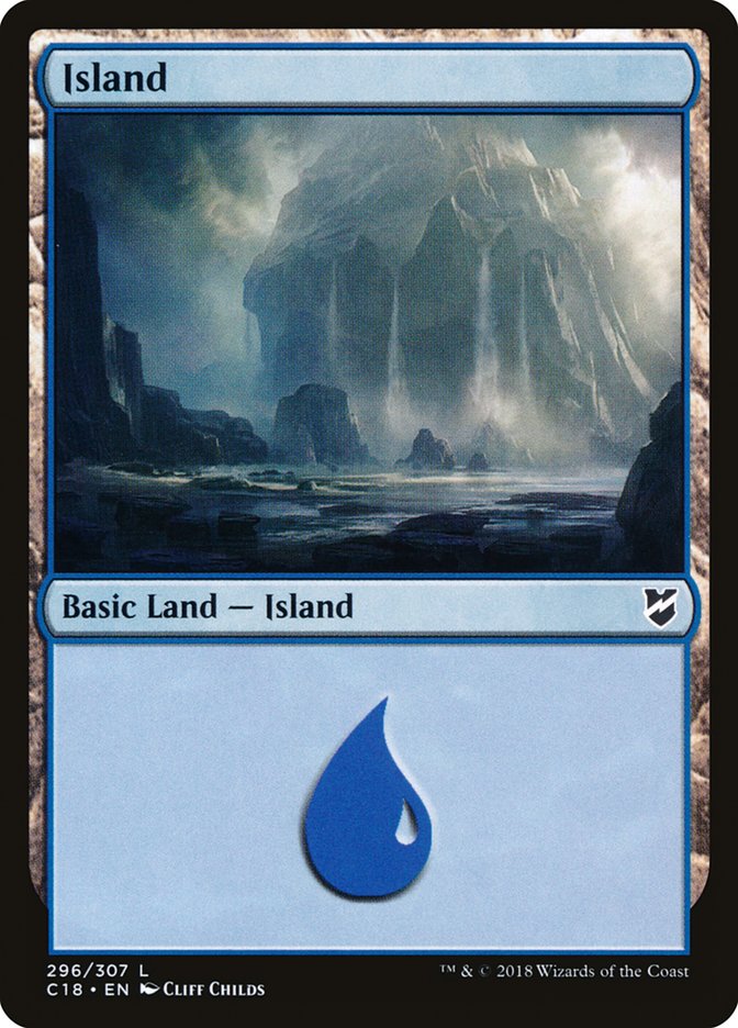 Island (296) [Commander 2018] | Golgari Games