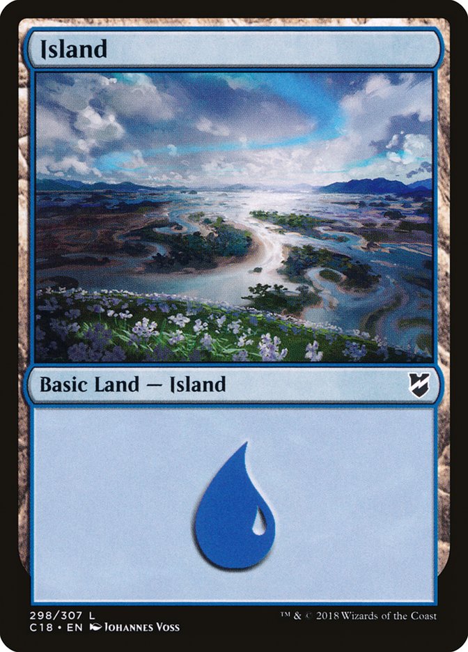 Island (298) [Commander 2018] | Golgari Games