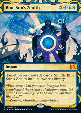 Blue Sun's Zenith (Foil Etched) [Strixhaven: School of Mages Mystical Archive] | Golgari Games