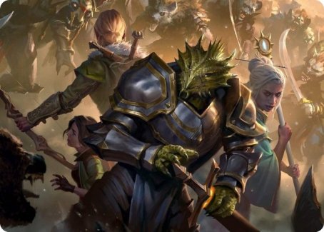 You Come to the Gnoll Camp Art Card [Dungeons & Dragons: Adventures in the Forgotten Realms Art Series] | Golgari Games