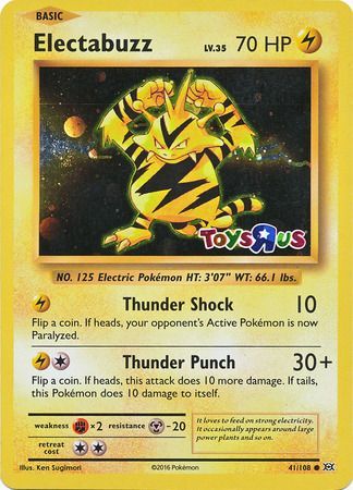 Electabuzz (41/108) (Toys R Us Promo) [XY: Evolutions] | Golgari Games