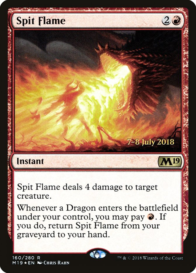 Spit Flame [Core Set 2019 Prerelease Promos] | Golgari Games