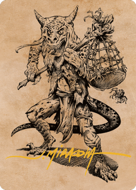 Taunting Kobold Art Card (Gold-Stamped Signature) [Commander Legends: Battle for Baldur's Gate Art Series] | Local Legends