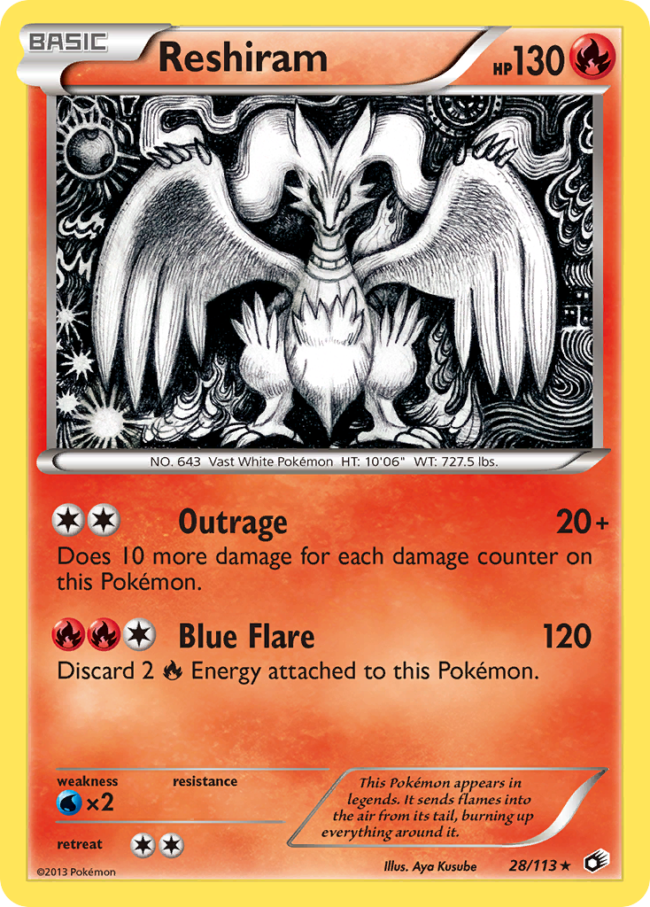 Reshiram (28/113) [Black & White: Legendary Treasures] | Golgari Games