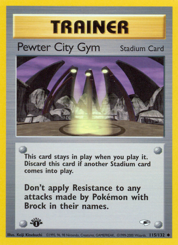 Pewter City Gym (115/132) [Gym Heroes 1st Edition] | Golgari Games