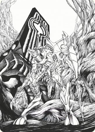 Lukka, Bound to Ruin Art Card [Phyrexia: All Will Be One Art Series] | Local Legends