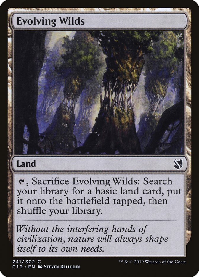 Evolving Wilds [Commander 2019] | Golgari Games