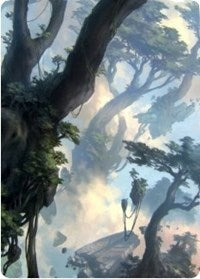 Forest 1 Art Card [Zendikar Rising Art Series] | Golgari Games