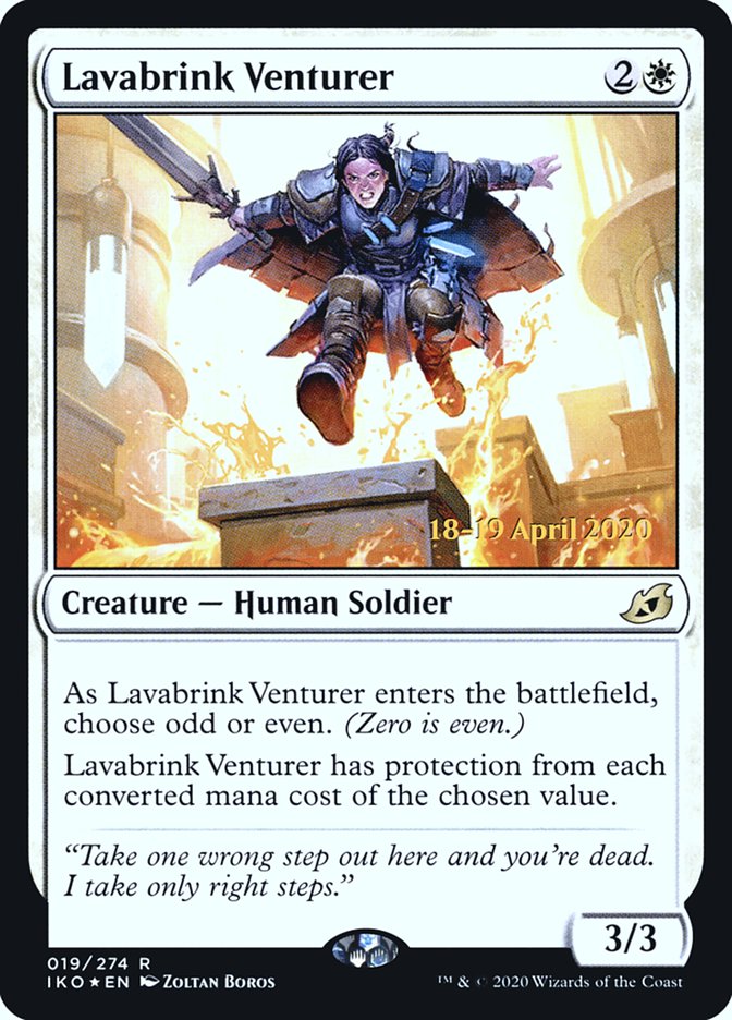 Lavabrink Venturer [Ikoria: Lair of Behemoths Prerelease Promos] | Local Legends