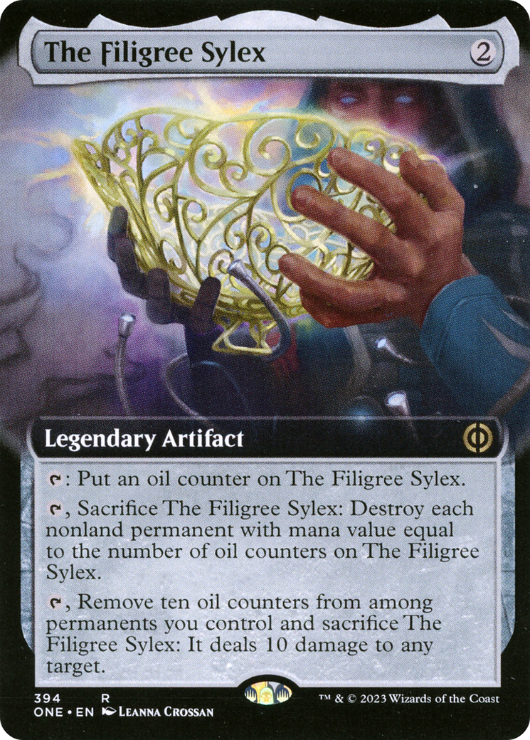 The Filigree Sylex (Extended Art) [Phyrexia: All Will Be One] | Golgari Games