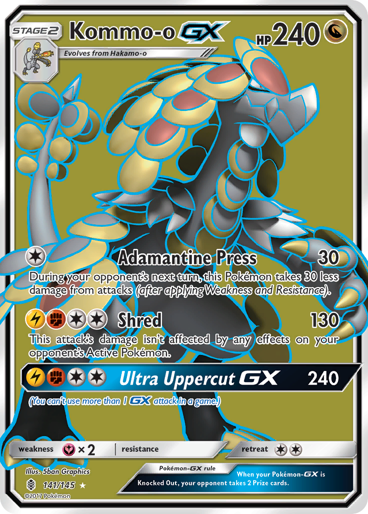 Kommo-o GX (141/145) [Sun & Moon: Guardians Rising] | Golgari Games