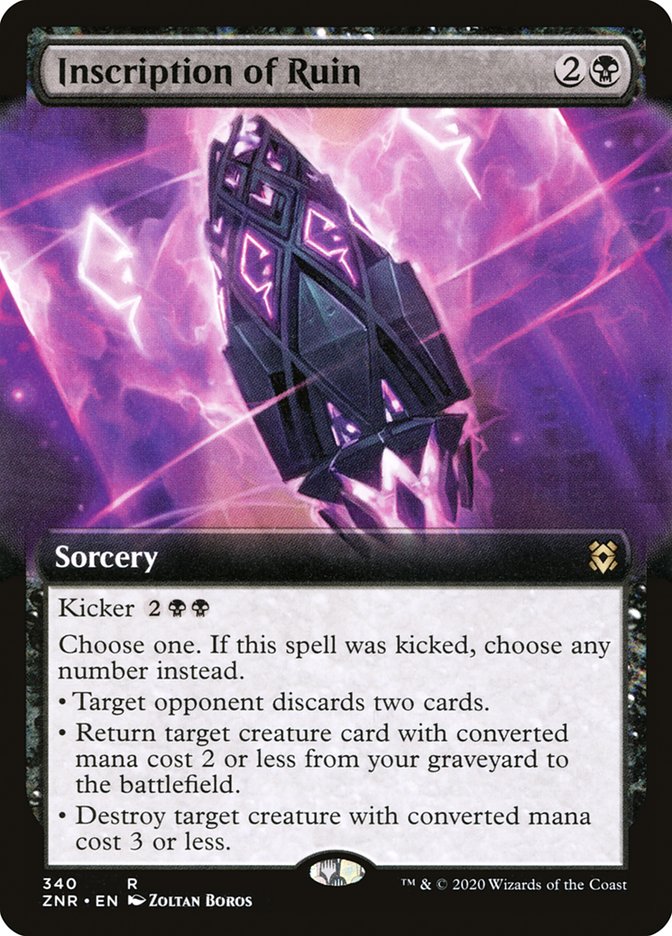 Inscription of Ruin (Extended Art) [Zendikar Rising] | Local Legends
