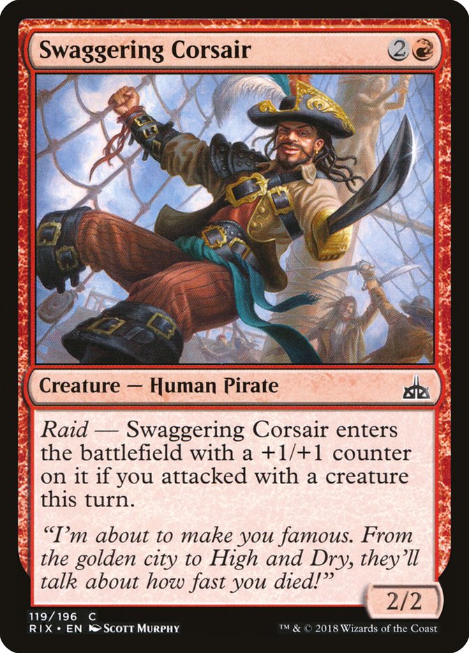 Swaggering Corsair [Rivals of Ixalan] | Local Legends
