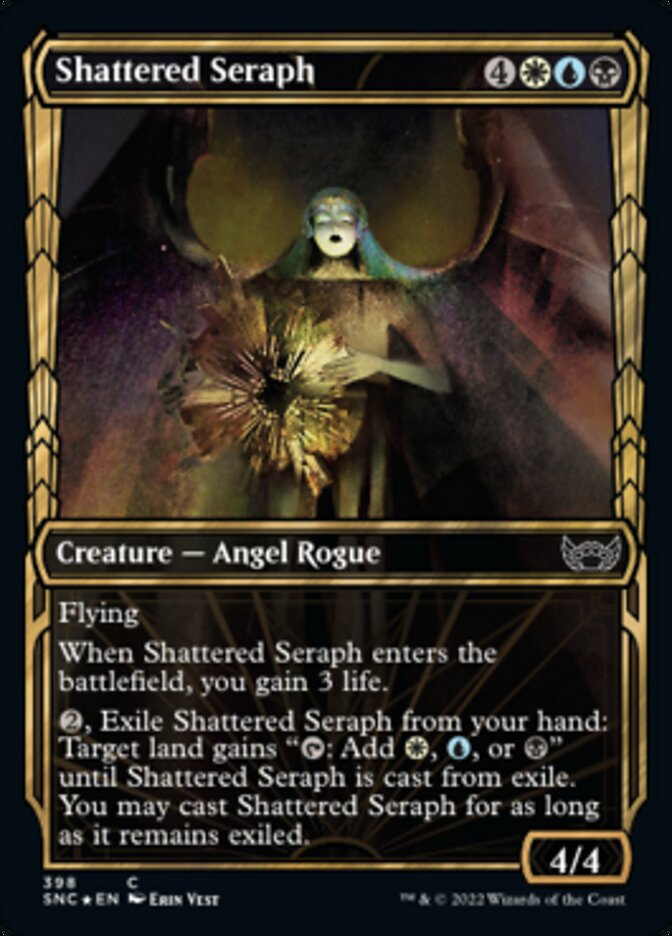 Shattered Seraph (Showcase Golden Age Gilded Foil) [Streets of New Capenna] | Golgari Games