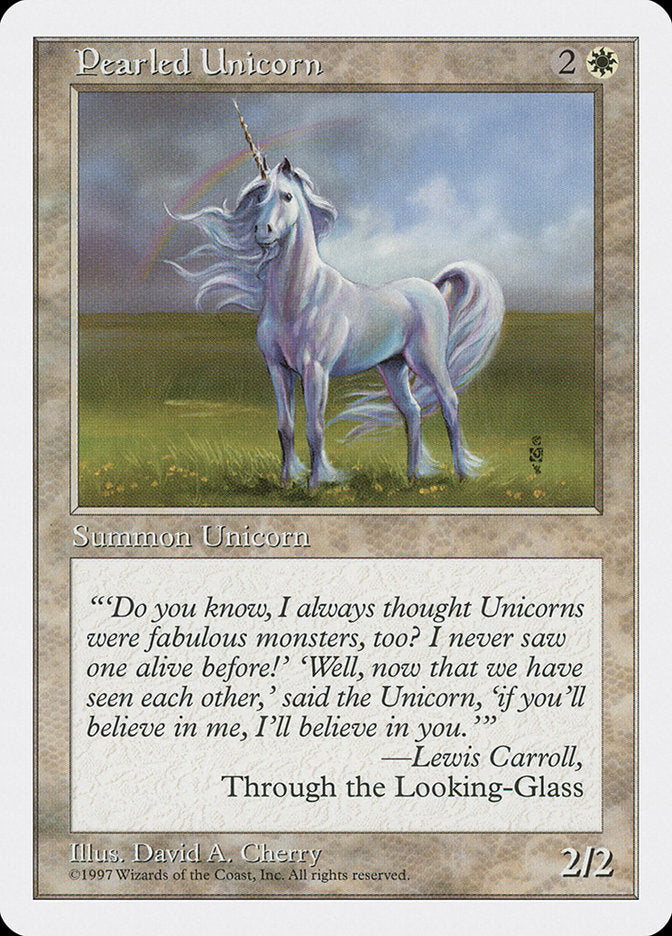 Pearled Unicorn [Fifth Edition] | Golgari Games