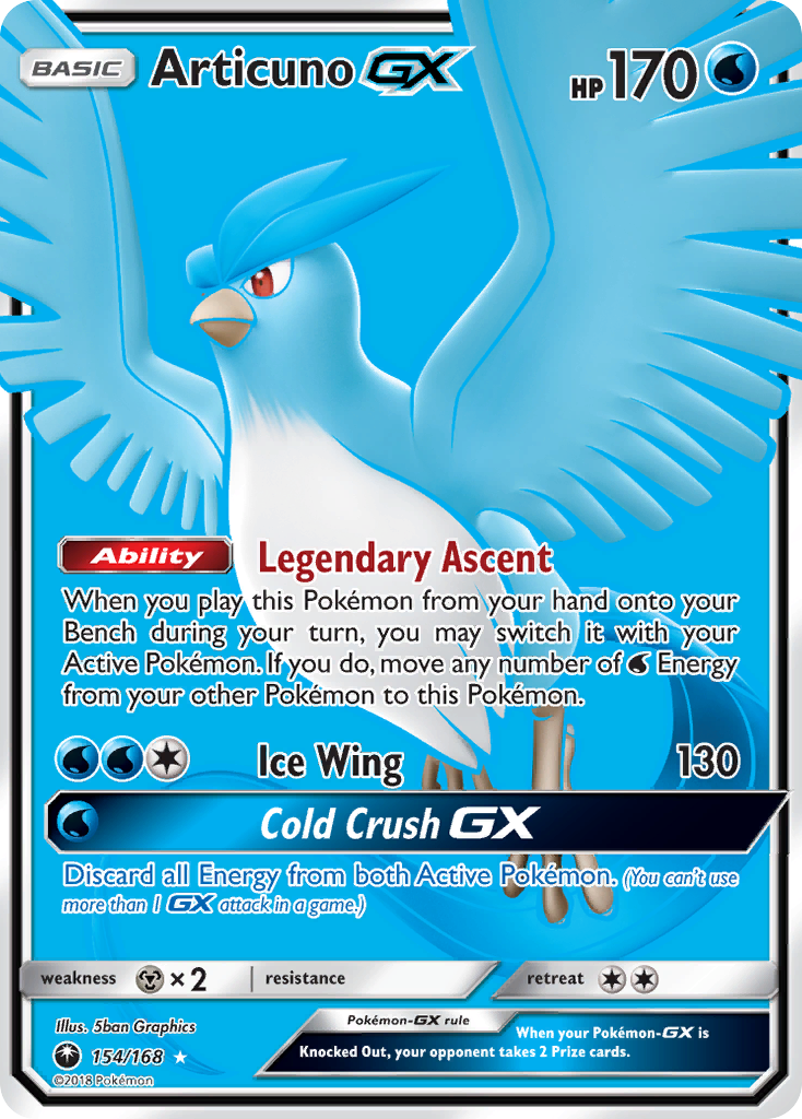 Articuno GX (154/168) [Sun & Moon: Celestial Storm] | Golgari Games