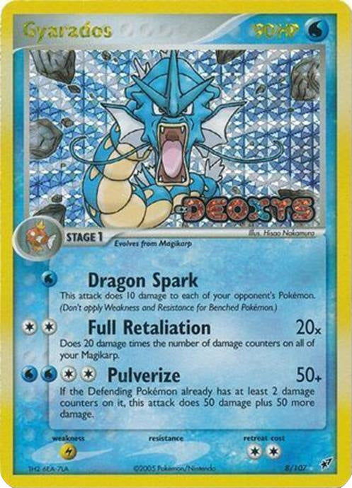 Gyarados (8/107) (Stamped) [EX: Deoxys] | Local Legends