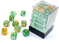 Chessex 12mm D6 Dice Block - 36 Dice Set -Nebula | Local Legends