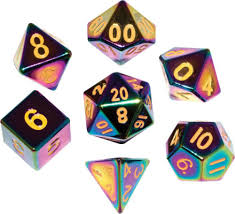 MDG 16mm Poly Metal Dice Set | Golgari Games