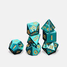 MDG 16mm Poly Metal Dice Set | Golgari Games