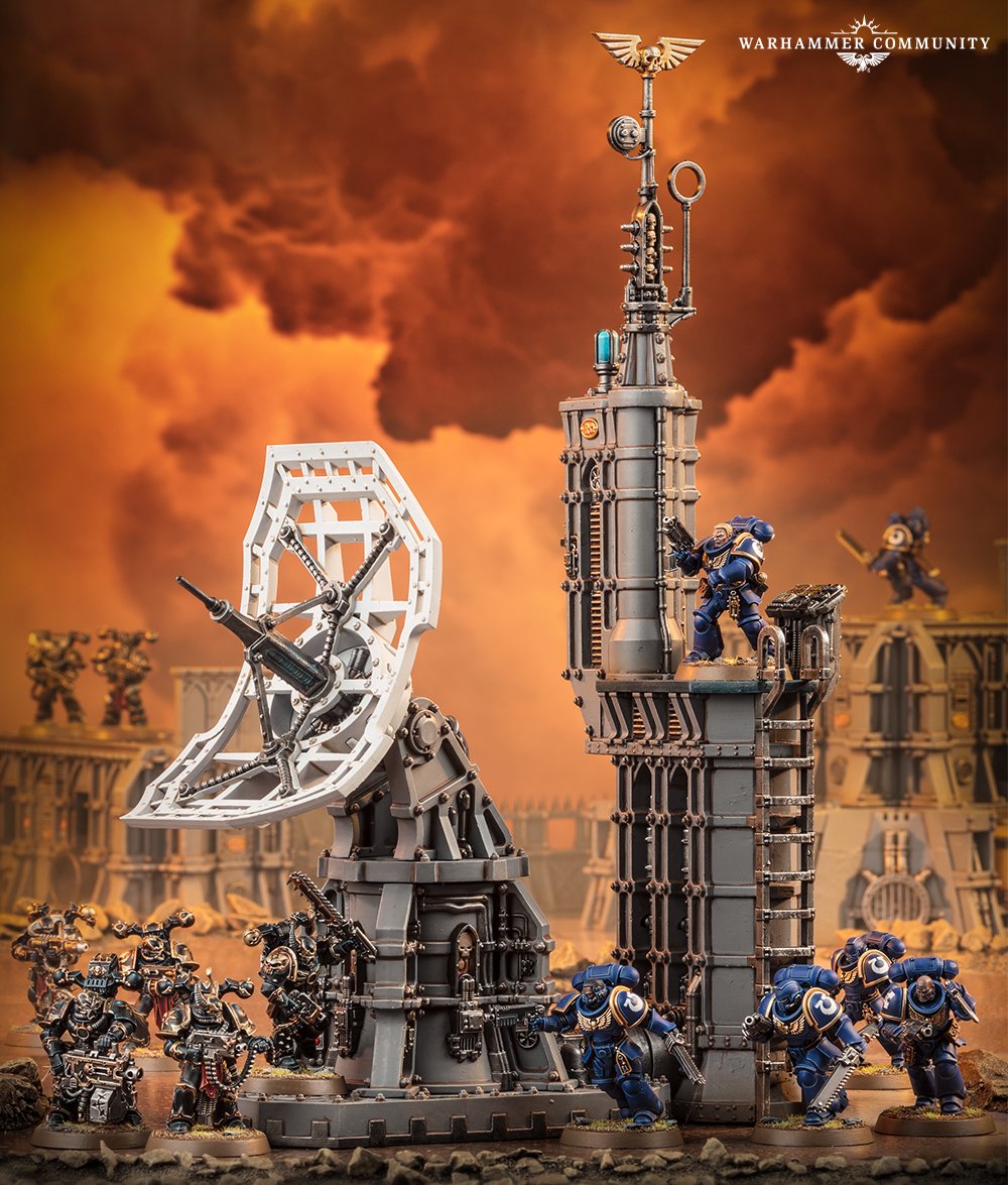 Warhammer 40K: Battlezone Fronteris Vox-Antenna and Auspex Shrine | Golgari Games