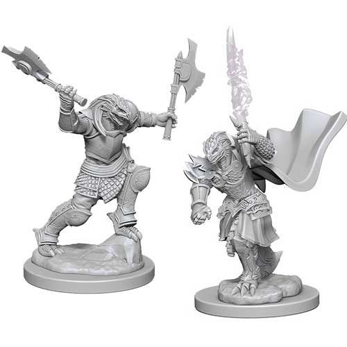 D&D Miniatures Dragonborn fighter | Golgari Games